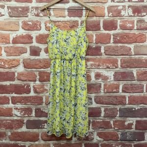 Soprano Dress Women's Small Yellow White Multicolor Floral‎ Sleeveless Pullover